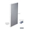 Triton Products (1) 30 In. W x 12 In. H Silver Epoxy 18-Gauge Steel Square Hole Pegboard Strip LBS-3S - alternate 3